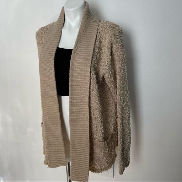Sabrina Lauren Textured Open Long Cardigan - Picture 4 of 8